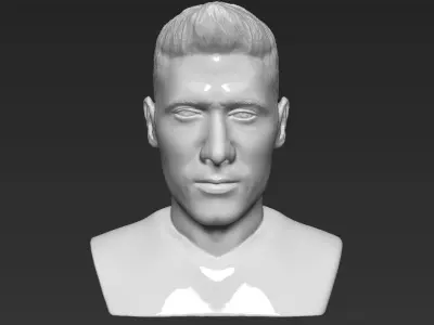 Robert Lewandowski World Cup 2018 bust ready for 3D printing 3D print model