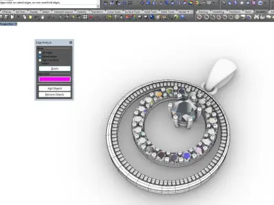 Pendant yet necklace NL4C01 3D print model