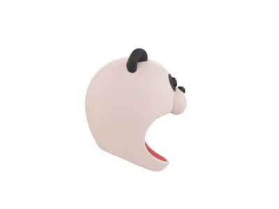 Prop069 Panda Hat 3D model