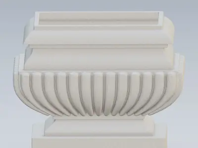 Garden urn planter18 3D model