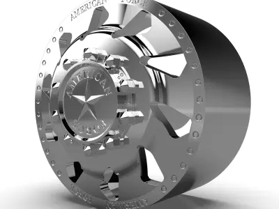 AMERICAN FORCE J02 THUNDER DRW WHEEL 3D print model