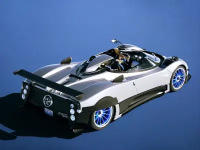 Pagani Zonda HP Barchetta 2021 Low-poly 3D model