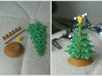 CHRISTMAS TREE DECOR TREE PUZZLE 3D print model