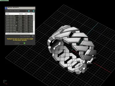 Cuban chain ring model 642 3D print model