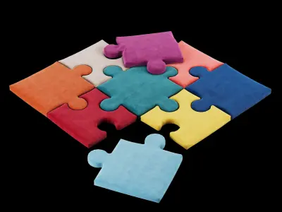 Puzzle pillow collection