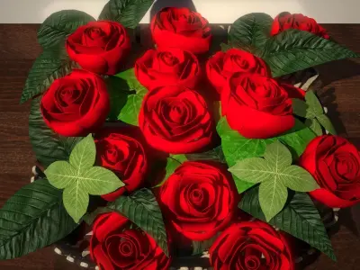 Sweet looking Flower Basket 3D model