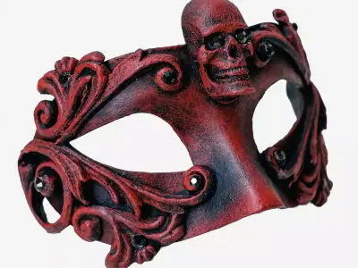 Luxury Skull Masks  Gothic Masquerade Mask STL 3D print model