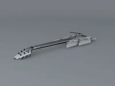 Neptun guitar Free 3D model