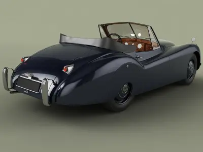 Jaguar XK 120 Drop Head Coupe 3D model