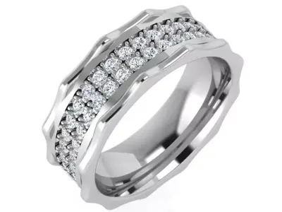Diamond Unqiue Band 4419 3D print model