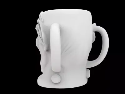 Gargoyle Cup Pot 3D Printable Model 3D print model