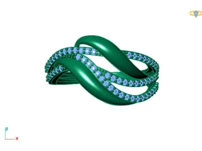 Women Ring 3DM Womens Ring 3d models 3D print model 3D print model 33
