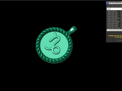 Zodiac sign Capricorn Model 859 3D print model