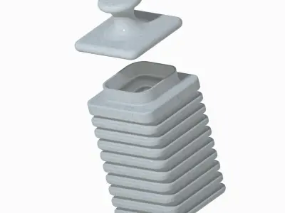 Elegant Storage Jar 3D print model