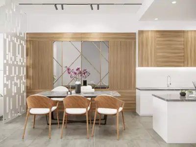 Modern Duplex Apartment Interior SketchUp 3D Model 3D model