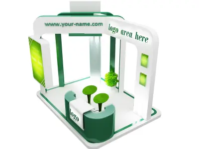 Booth Exhibition Stand a58 3D model