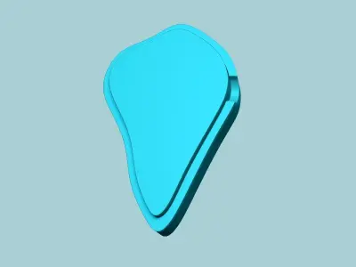 Hibiscus Flower Petal 03 - Moulding Artificial Craft 3D print model