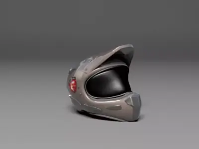 Helmet msi design gaming Low-poly 3D model