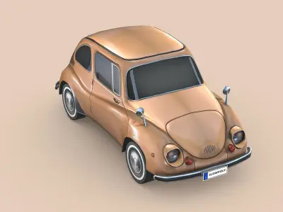 Subaru 360 1958 Low-poly 3D model