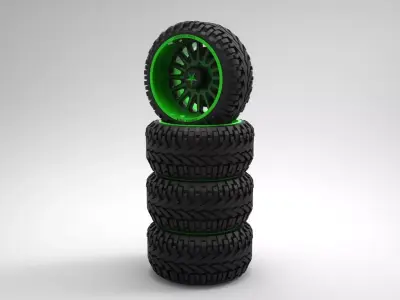 rim american force Low-poly 3D model