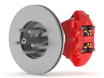 Tesla Car Brake 3D model