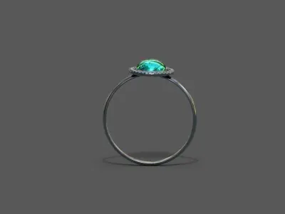 High-Quality 3D Ring Model Low-poly 3D model order