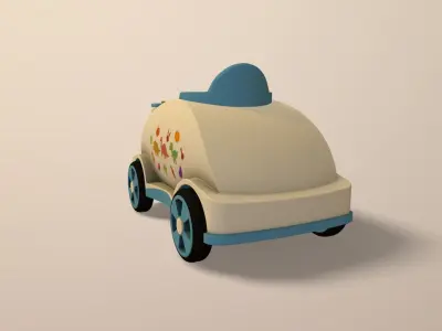 Baby Walker Low-poly 3D model