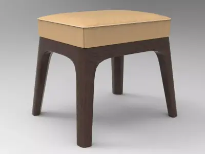 Kapi Stool Low-poly 3D model