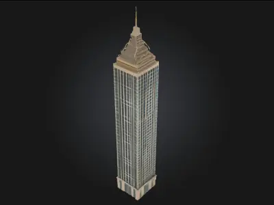 Skyward Pinnacle Iconic Tower Model for Futuristic 3D model