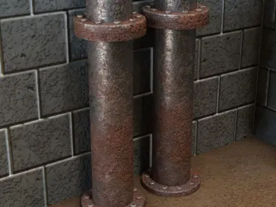 Black Mesa Scene interior 3d model Low-poly 3D model