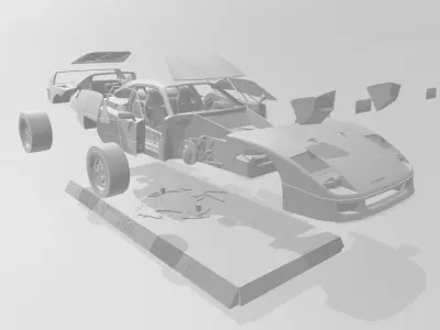 Ferrari F40   3D print model