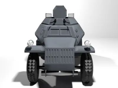 Armoured Car - Leichter Panzerspahwagen 3D model