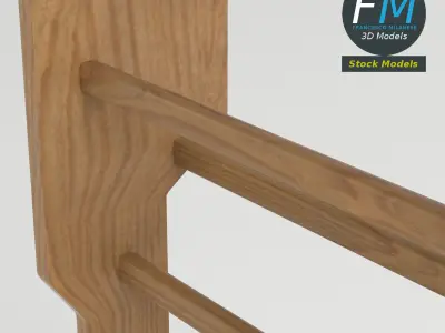 Double Swedish ladder 3D model