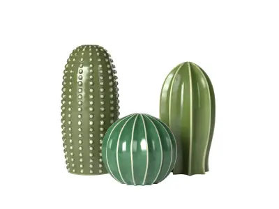 IKEA SJALSLIGT Cactus Decoration Set 3D model