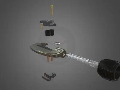Tube cutter 3D model