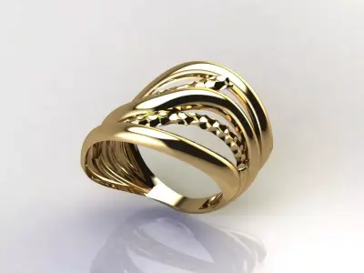 Fancy Womens Rings Plain Rings Ready STL 3DM Models Rings 3D print model 10