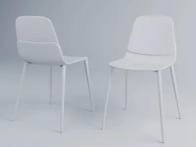 7 Realistic design chair pack 3D model