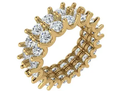 Wedding Diamond Band 3536 3D print model
