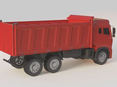 truck vehicle logistics diesel heavy transport power semi  3D model