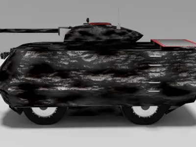 Ugie Light Tank Prototype PB - 1 3D model