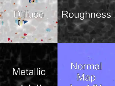 Miniature Playful Fridge with Soft Curves Low-poly 3D model