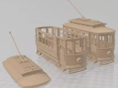 Old Tram - 1 Printable 3D print model