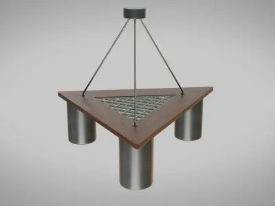Ceiling light 2 Low-poly 3D model