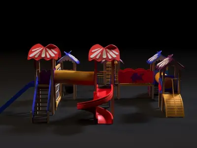 Childrens play complex 3D model