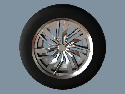 AS rims collection 4 - VW Osarno Low-poly 3D model