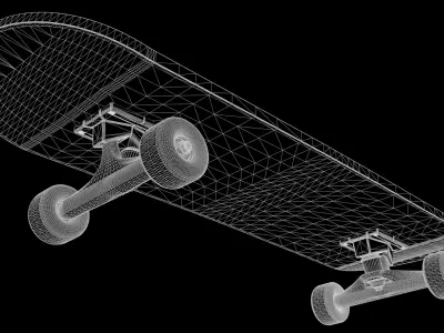 Skateboard Model 3D model