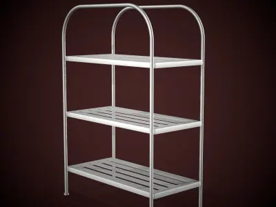 Furniture Outdoor storages Storage Plant Stand Low-poly 3D model