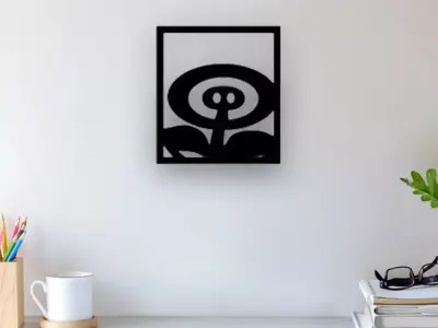 Super Mario Wall Art 3D print model get