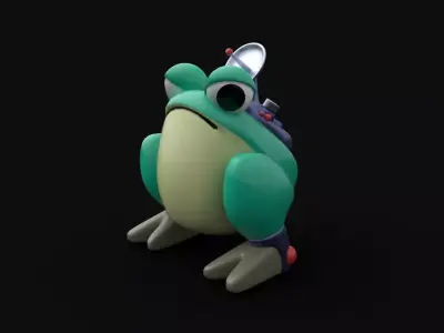 GunBound A-frog Low-poly 3D model