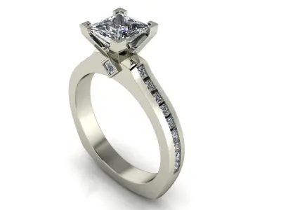 Women ring 3dm stl render detail 3D print model 21